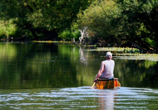 Kanufahren im Donautal